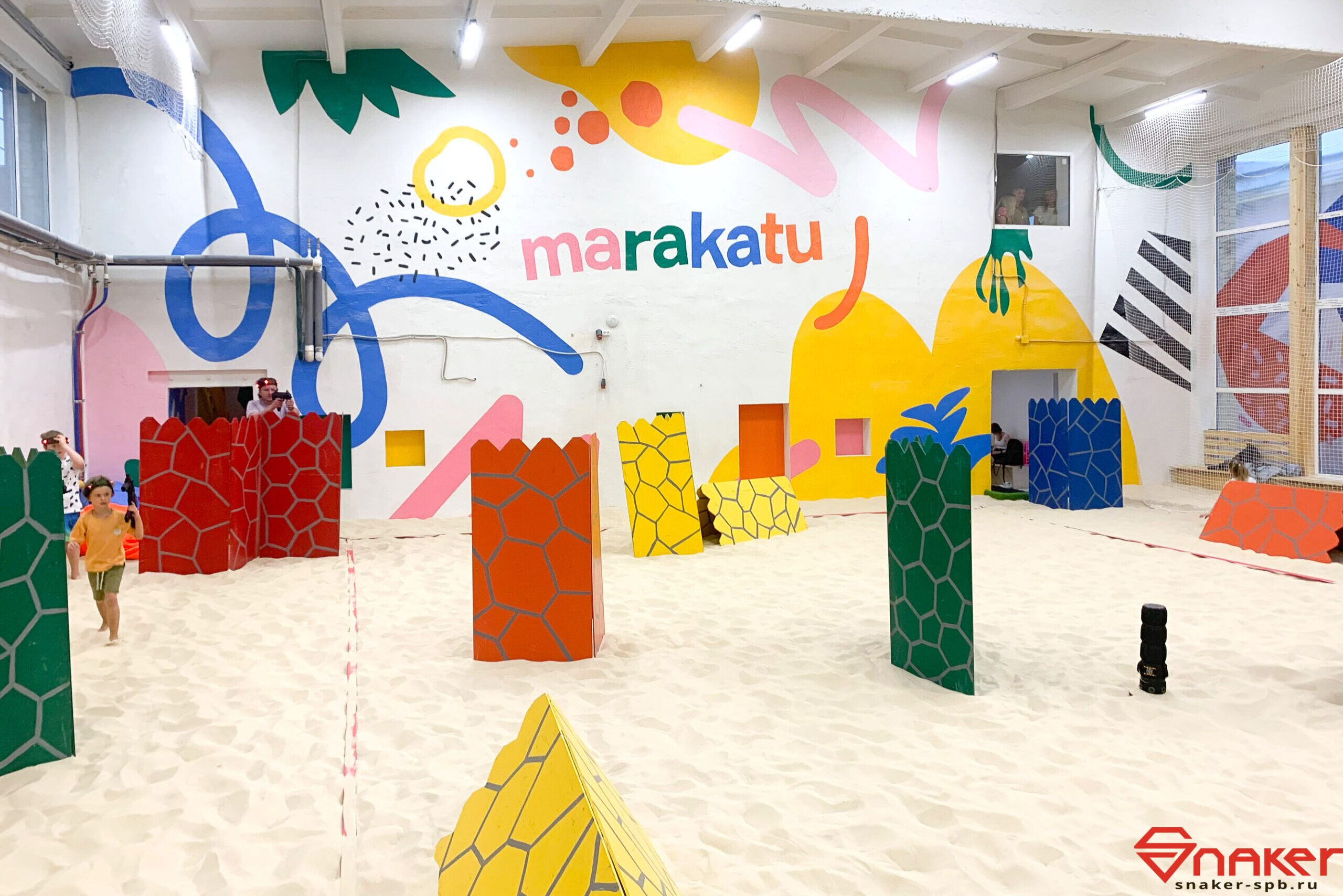 Лазертаг на песке в Маракату