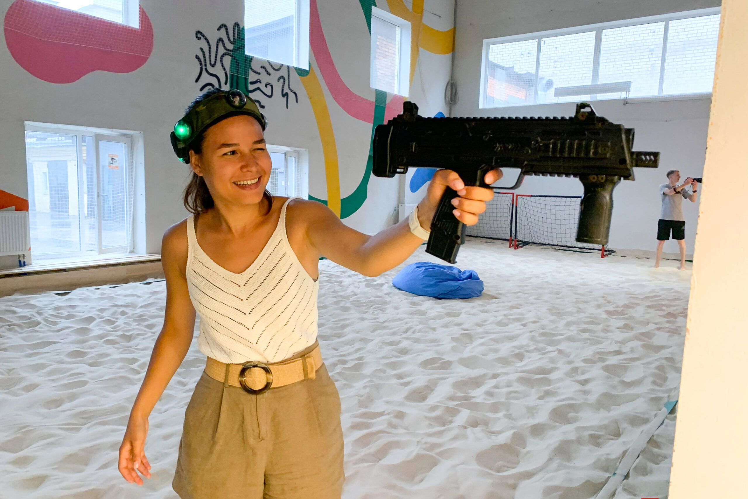 Игра на песке в La Playa